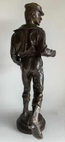 Le dandy , sculpture en bronze