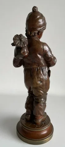 Le Petit Ramoneur , Sculpture En Bronze