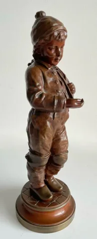 Le Petit Ramoneur , Sculpture En Bronze