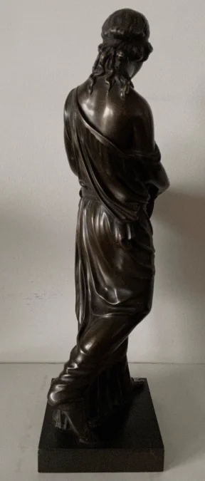 Femme Drapée à  L Antique , Sculpture En Bronze