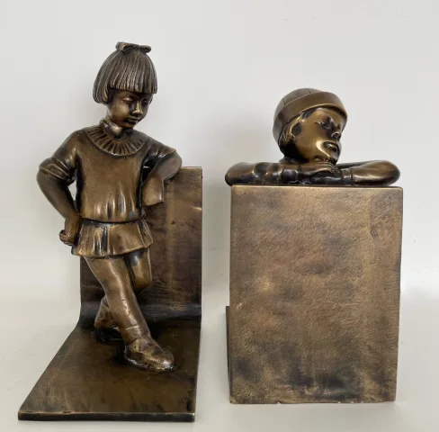 BRONZE BOOKENDS