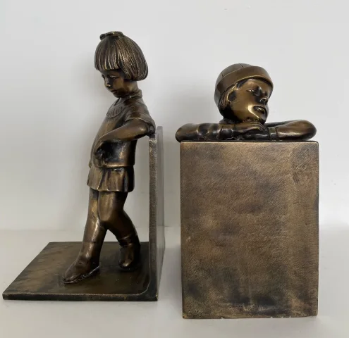 BRONZE BOOKENDS
