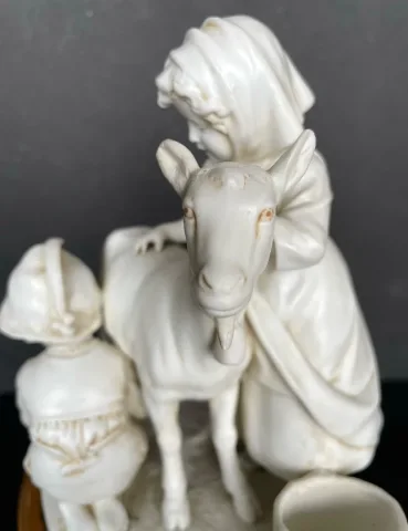 la Traite De La Chèvre , Groupe En Biscuit