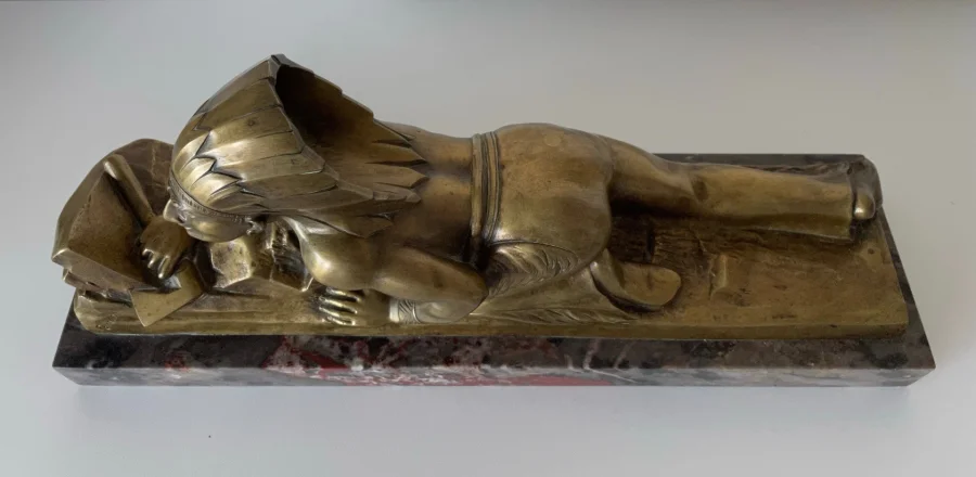 BRONZE INDIAN signed GUIDO