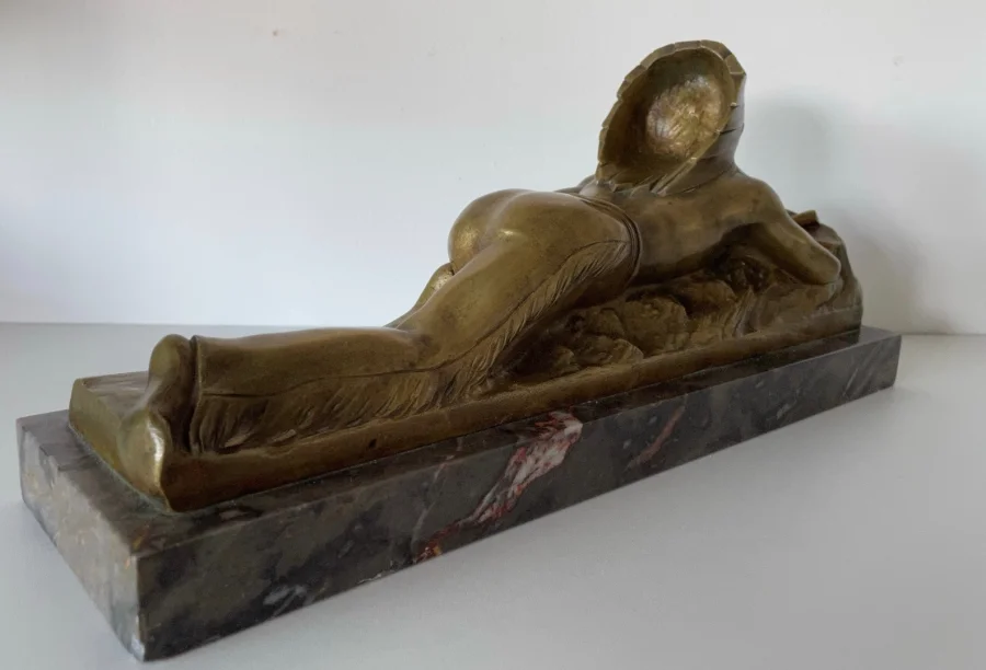 BRONZE INDIAN signed GUIDO