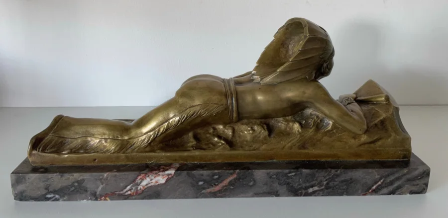 BRONZE INDIAN signed GUIDO