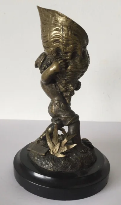 L Enfant Et Le Coquillage , Sujet En Bronze