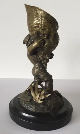 L Enfant Et Le Coquillage , Sujet En Bronze