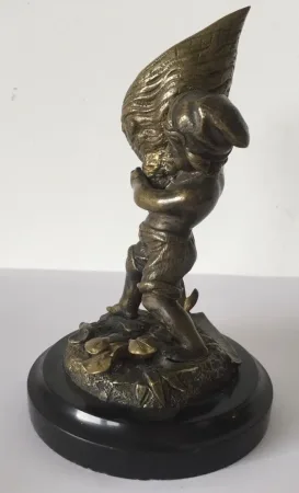 L Enfant Et Le Coquillage , Sujet En Bronze