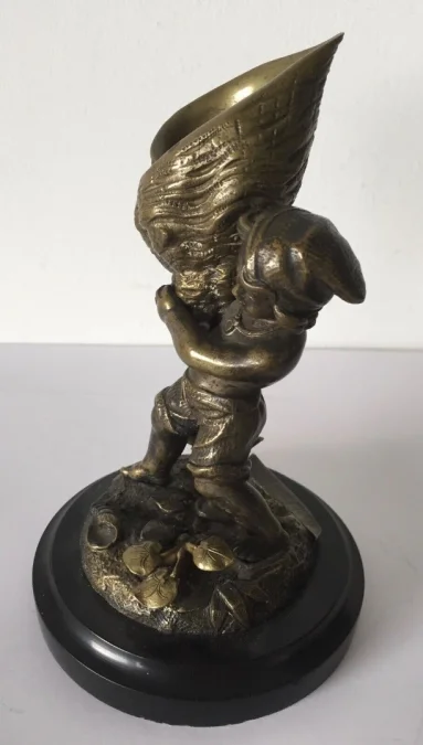 L Enfant Et Le Coquillage , Sujet En Bronze