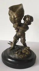 L Enfant Et Le Coquillage , Sujet En Bronze