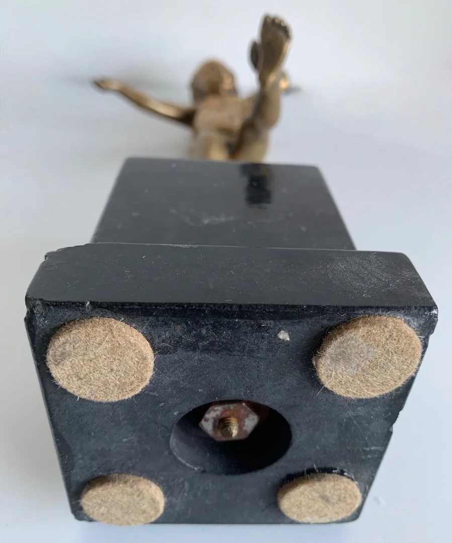 L Enfant Et La Grenouille , Sujet En Bronze