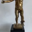 L Enfant Et La Grenouille , Sujet En Bronze