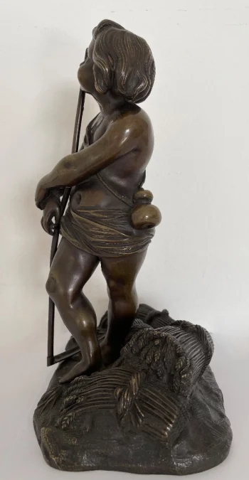 Sujet En Bronze Représentant Un amour Faucheur