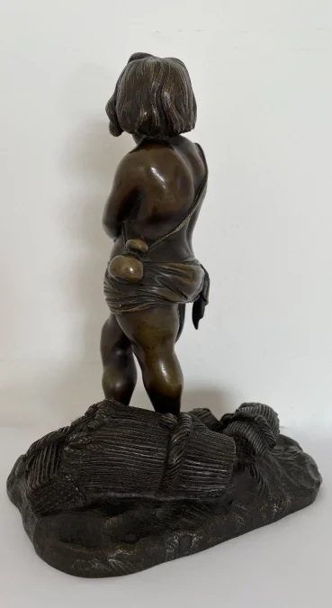 Sujet En Bronze Représentant Un amour Faucheur