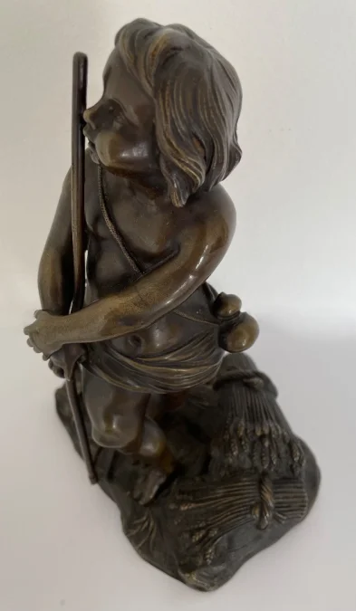 Sujet En Bronze Représentant Un amour Faucheur