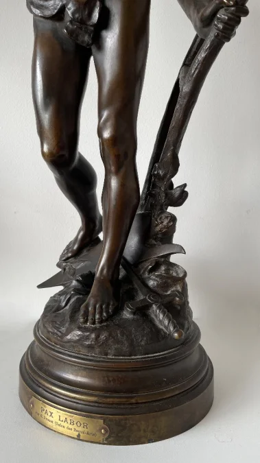 BRONZE STATUETTE SIGNED E. DROUOT