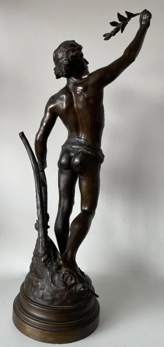 BRONZE STATUETTE SIGNED E. DROUOT
