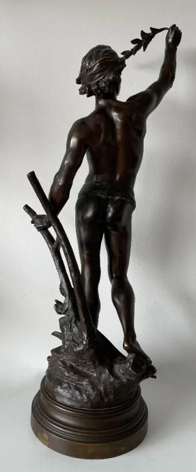 BRONZE STATUETTE SIGNED E. DROUOT