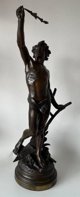 BRONZE STATUETTE SIGNED E. DROUOT