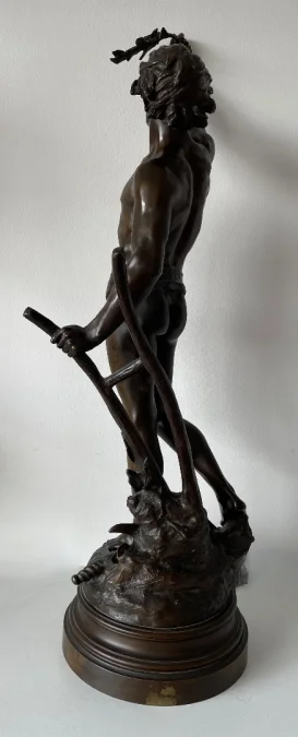 BRONZE STATUETTE SIGNED E. DROUOT