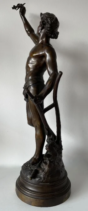 BRONZE STATUETTE SIGNED E. DROUOT