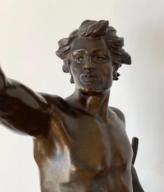 BRONZE STATUETTE SIGNED E. DROUOT