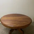 Table Guéridon à Bandeau En Noyer