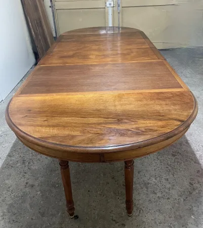 Table Guéridon à Bandeau En Noyer