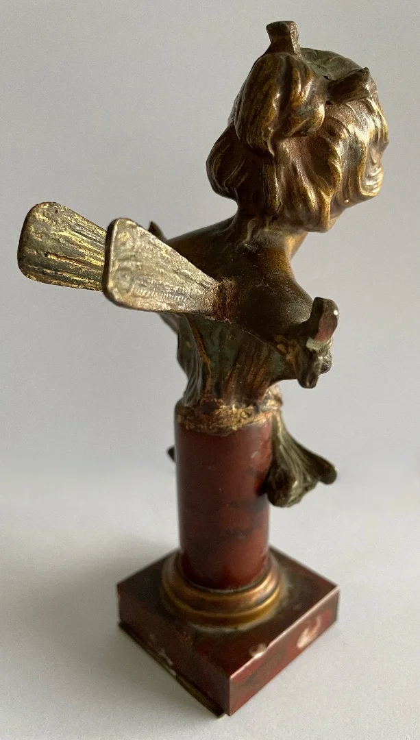 SPELTER BUST サイン ファブルイユ