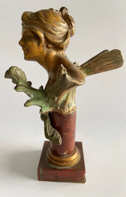 SPELTER BÜSTE signiert FABREUIL