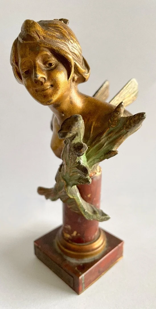 SPELTER BUST サイン ファブルイユ