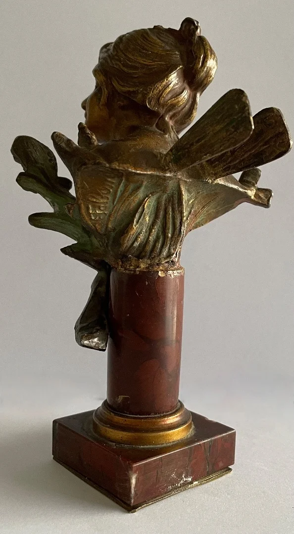 SPELTER BUST サイン ファブルイユ