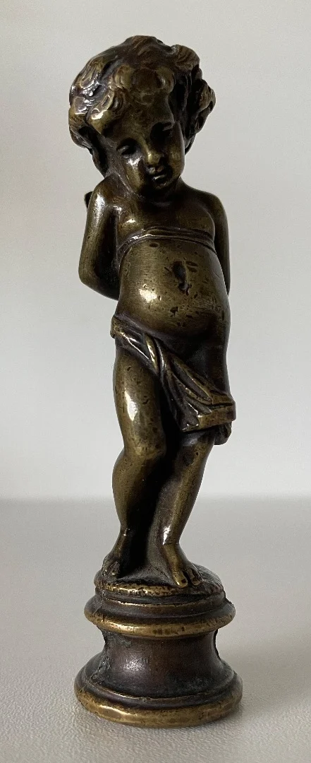 Cachet en bronze représentant Un Angelot