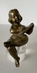 Le Chérubin écrivain , Sujet En Bronze