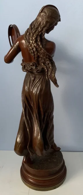 La Danseuse Au Tambourin , Bronze Signé Bourgeois -
