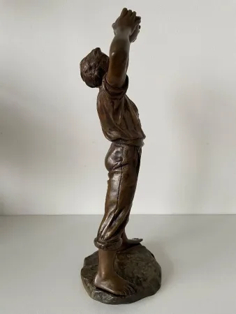 Buveur à La Gourde , Bronze Signé Bofill
