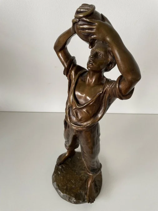 Buveur à La Gourde , Bronze Signé Bofill