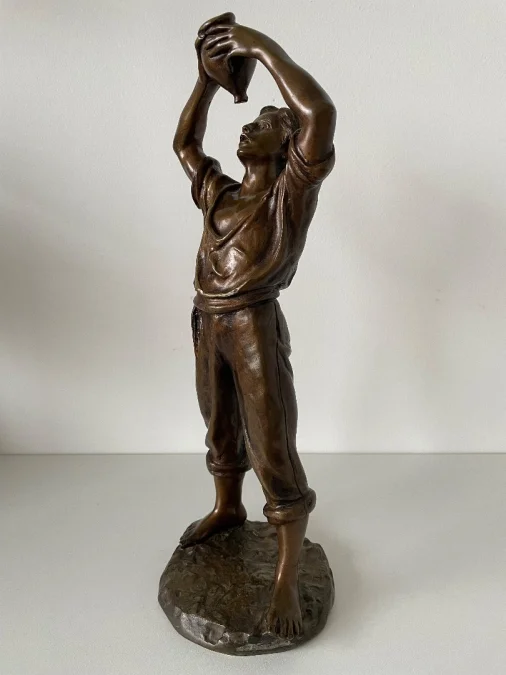 Buveur à La Gourde , Bronze Signé Bofill