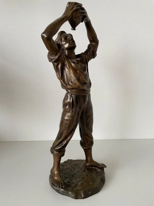Buveur à La Gourde , Bronze Signé Bofill