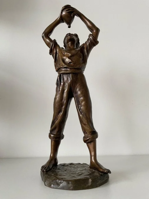Buveur à La Gourde , Bronze Signé Bofill
