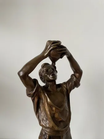 Buveur à La Gourde , Bronze Signé Bofill