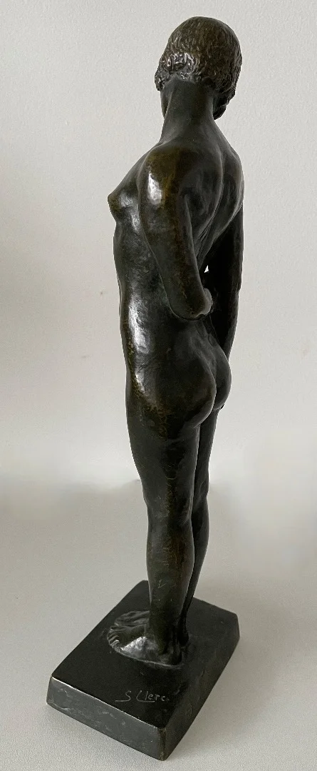 Nu Debout , épreuve En Bronze Signée S Clerc