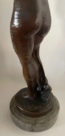 La Jeune Femme Et Le Crabe , Sculpture En Bronze