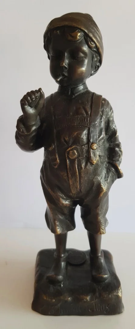 Le Petit Fumeur , Sujet En Bronze