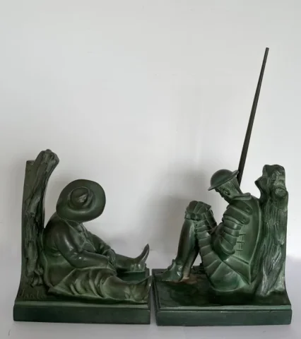 BOOKENDS signed SANCHO PANCHA JANLE