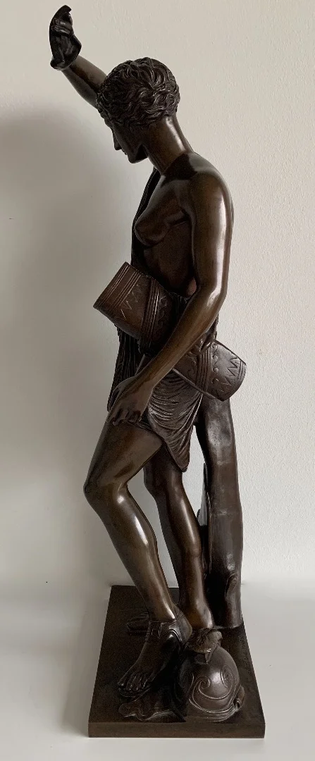 Amazone Blessée , sculpture En Bronze Fondeur Barbedienne
