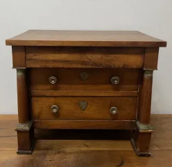 Commode De Maitrise En Noyer De Style Empire -