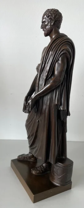 BRONZE STATUETTE OF DEMOSTHENES
