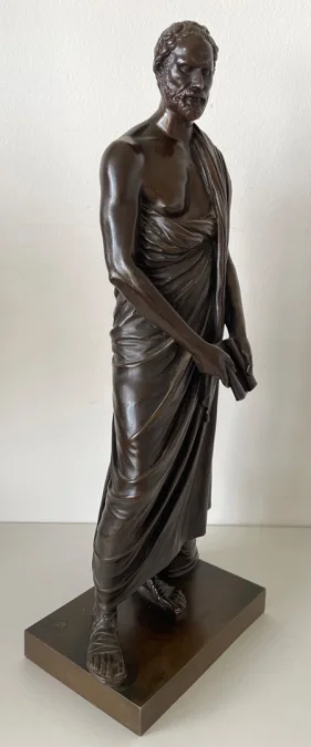 BRONZE STATUETTE OF DEMOSTHENES